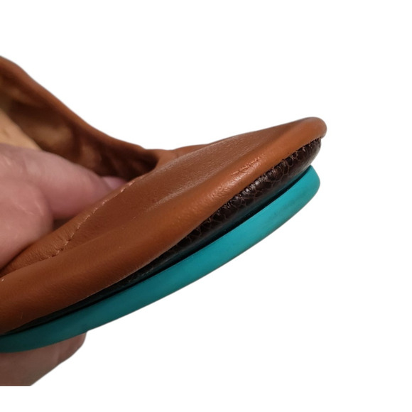 Tieks by Gavrieli Chestnut Brown Leather Slip On Ballet Flats Size 7 Classic - Picture 13 of 14